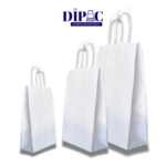 Bolsas de color Blanco, con un acabado liso y pulido. Disponibles en diferentes opciones de tamaño para ajustarse a tus necesidades.