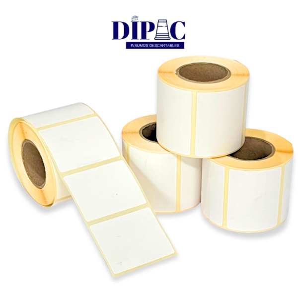 Rollos de etiqueta para balanza 55x43mm Rollo de etiqueta para balanza de 55x43 mm, ideal para etiquetar productos en balanzas