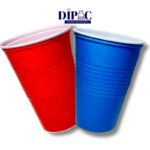 Disponibles en rojo y azul, estos vasos son ideales para servir bebidas en celebraciones con amigos. Cada tira contiene 60 vasos.
