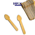Cucharitas de madera de 9,5cm de largo. Son una alternativa sostenible y biodegradable, ideal para reducir el impacto ambiental. Cada paquetito contiene 100 unidades.