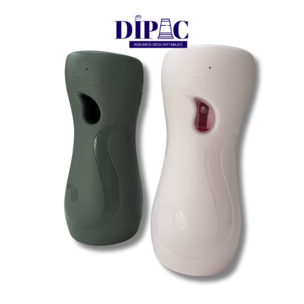 Equipo automático aromatizador saphirus Añade un toque de elegancia y frescura a tu hogar con el Aromatizador Saphirus de la línea Deco. Este sofisticado equipo no solo perfuma el ambiente, sino que también actúa como un accesorio decorativo, elevando la estética de cualquier espacio con su diseño moderno y refinado.