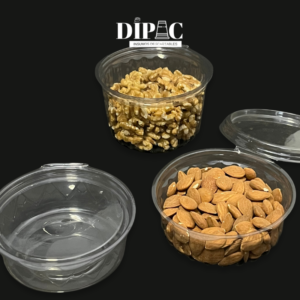 Potes bisagra transparentes