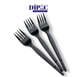 Tenedores negros reforzados