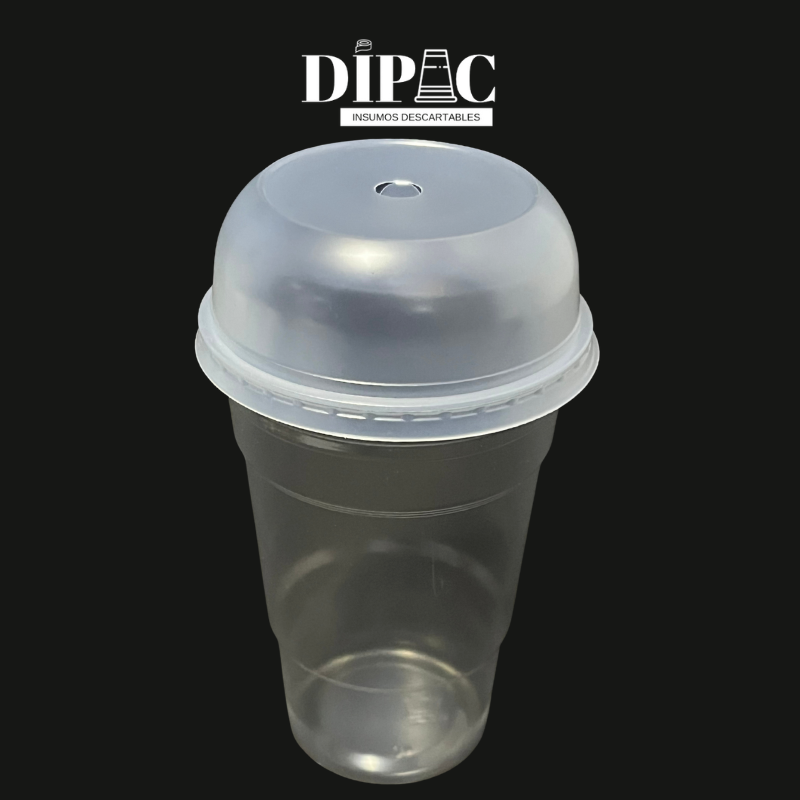 Vaso Milano con tapa domo sorbete