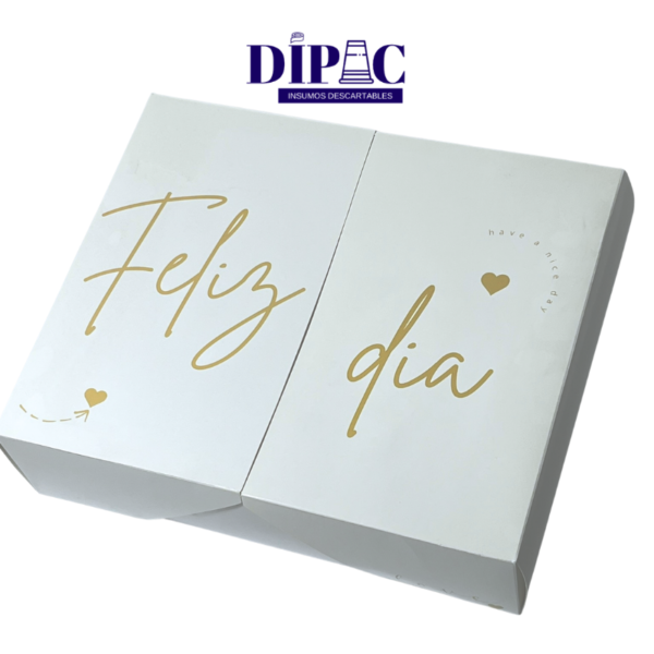 Caja _ mesa de cartulina _Feliz Día