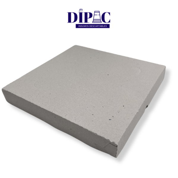 Caja de cartón gris reforzada para pizza (2)